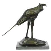 Wildlife Stork Bird Bronze Statue