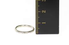 Platinum 2.2mm Art Deco Floral Pattern Wedding Band Ring