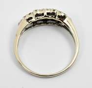 Tasteful 14k WG Cluster Ring