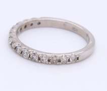 Sparkling White Gold Diamond Band