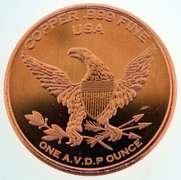 Barber Half 1 oz Copper Round