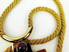 1970 Lanvin Paris Huge Cross Necklace