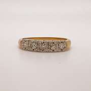 14kt Gold & Diamond Band Ring