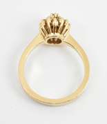 Sparkling Baguette & Round Diamond Cluster