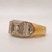 14kt Solid Gold & Diamond Ring