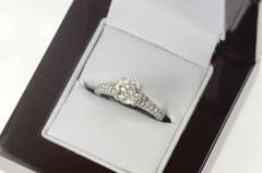 14K White Gold 1.50 Ctw Classic Diamond Cathedral Engagement Ring