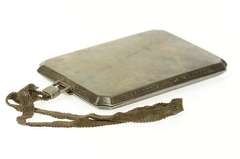 Sterling Silver Victorian Monogrammable Pinstriped Compact Fine Silver