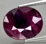 Rare! 4.07ct reddish pink Sapphire