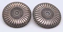 Vintage Sterling Silver Signed American Indian Earrings
