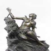 Nude Nymph Bronze Sculpture