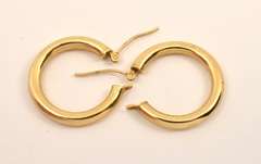 Popular 14k Tubular Hoop Earrings