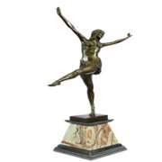 Egyptian Dancer Bronze Statue