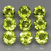 Dazzling 7.98ct untreated apple green Peridot set