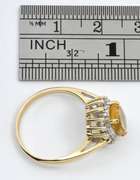 Classic Citrine Ring with Diamonds