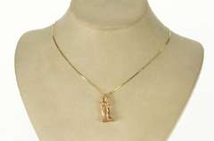 14K Yellow Gold 3D Articulated Wedding Dance Marriage Charm/Pendant
