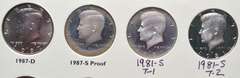 Kennedy Half Dollars 1964 -1987 Complete