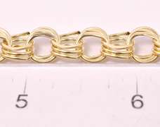 Gorgeous Triple Ring Bracelet in 14K Yellow Gold