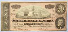 $20 T-67 Confederate States Note