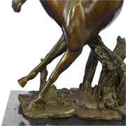 Agile Wild Stallion Horse Bronze Sculpture