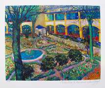 Vincent Van Gogh, Courtyard Of The Hospital At Arles