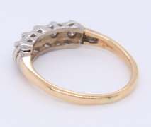 Vintage Yellow Gold Diamond Band