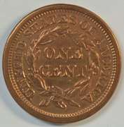 Mint condition 1853 Braided Hair Large Cent. Cleaned.