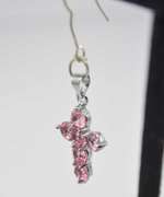 Set of CZ Earring Crosses in Sterling
