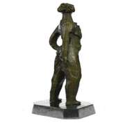 Elegant Woman Modern Bronze Sculpture