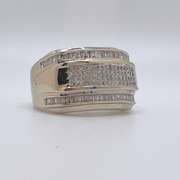 14kt White Gold & Diamond Band Ring