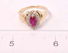 Sensational Ruby and Diamond Ring in Yellow Gold