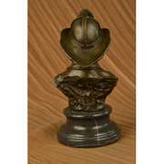 Fireman Fighting Fire in Action Bronze Statue