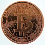 Bitcoin 1 oz .999 Fine Copper Round