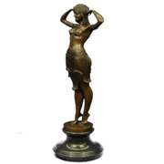 Skilled Romanian Dancer Bronze Sculpture
