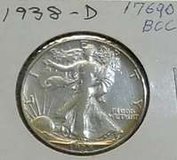 1938-D Walker Hf Rare Date, circ
