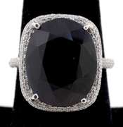 Beautiful Blue Sapphire and Diamond Ring