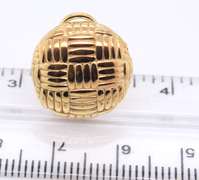 Favorite Yellow Gold Textured Button Earrings