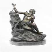 Nude Nymph Bronze Sculpture