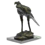 Wildlife Stork Bird Bronze Statue