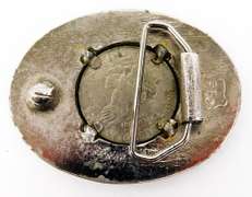 1972 Eisenhower Silver Dollar Belt Buckle