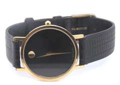 Movado Museum Classic Quartz Black Leather Strap