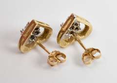 Sweet Diamond Heart Earrings