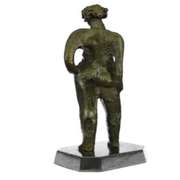 Elegant Woman Modern Bronze Sculpture