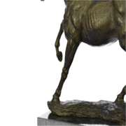 Arabian Horse Bronze Sculpture on Marble Base Figurine