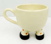 Vintage Carlton Ware Walking Feet Coffee Cup