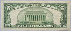 $ 5 1935 A North Africa Emergency Issue Silver Certificate