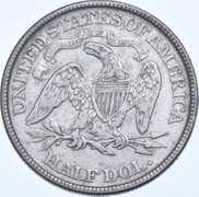 1870 Seated Liberty Half Dollar