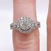 14kt White Gold & Diamond Ring