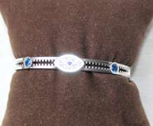 Stainless Steel Silver Color Gold Luck Bracelet