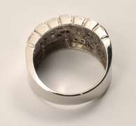 Modern White Gold Brown & White Diamond Ring