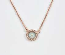 Cute Eye Pendant with Diamonds